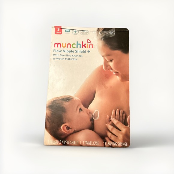 The Unbranded Brand Other - Munchkin Flow Nipple Shield + ~ Small (16mm) New Opened Box Bpa free